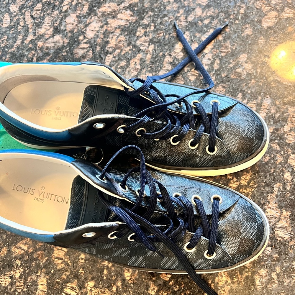 Louis Vuitton Men's Navy Sneakers - Picture 3 of 13